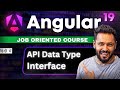 Angular 19 Tutorial in Hindi #52 Define API Data type with Interface #angular19 #angular