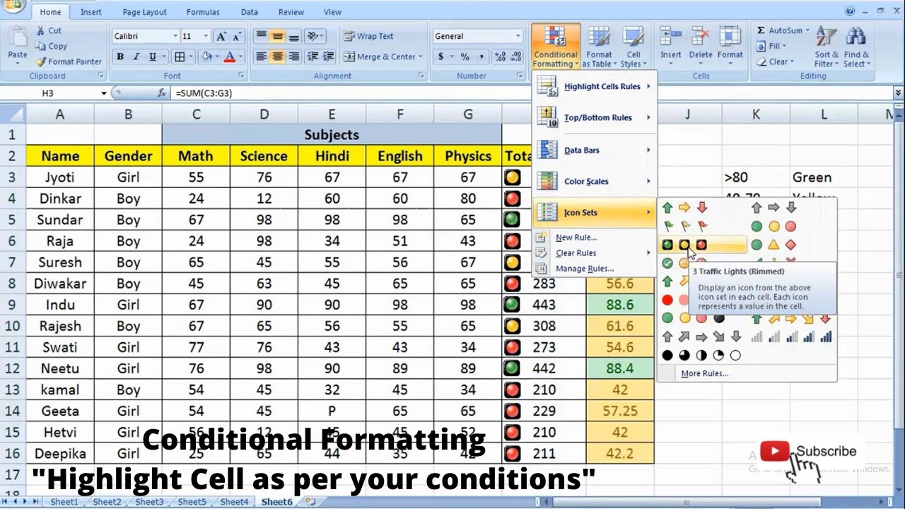 Excel Conditional Formatting Highlight Cells Without Formula