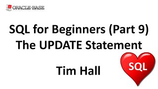 SQL for Beginners (Part 9) : The UPDATE Statement