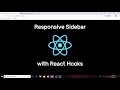 Responsive Sidebar With React Hooks