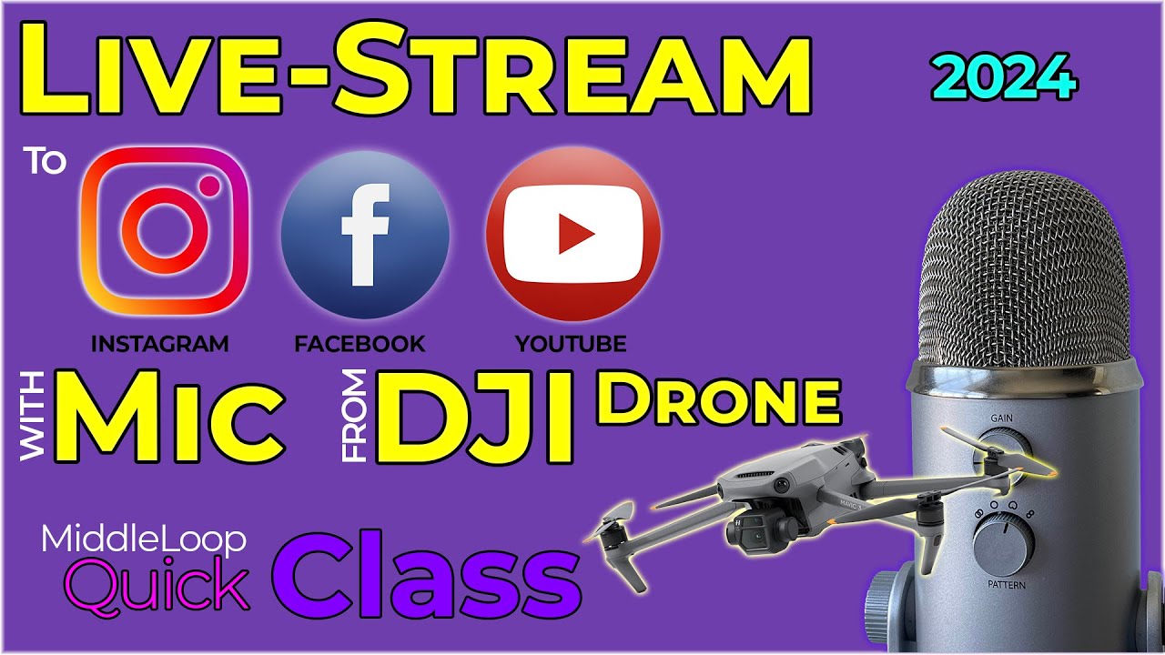 Livestreaming With Mic From A Dji Drone Youtube