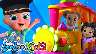 Choo Choo Train Song 🚆🎶 + Number Song | Best Kids Songs \u0026 Learning 1-10 | LooLoo Kids