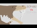 SCP 682 vs SCP 096 Stick Nodes Animation