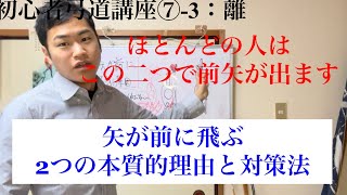 【初心者弓道講座】前矢が飛ぶ原因の8割はこの二つです。【離れ】