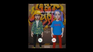 Samsung Galaxy Z Fold4 Android 13 Incoming Call Screen Video