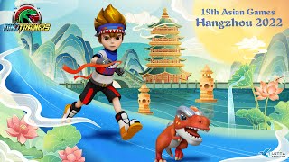 《心奇爆龙战车》恐龙亚运会 | 恐龙卡通 | 冒险 | 竞赛 | Asian Games | Dinosaur Cartoon | Dino Trainers Chinese