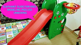 ELEPHANT SLIDE FOR KIDS II MODEL NO. PGS 250 II UNBOXING