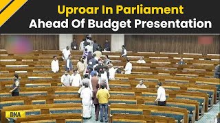 Union Budget 2025: Huge Uproar In Parliament As FM Nirmala Sitharaman Begins Speech, MPs Walk Out