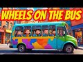 Wheels on the Bus🚍📢😂  - Kids Songs & Nursery Rhymes for Learning