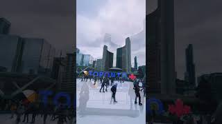 Different View of Nathan Philips Square #nathanphillipssquare #toronto #winter #vibes #life #vibes