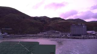 ハートランドフェリーで香深港出港 @北海道礼文町 Ferry in Rebun Island Hokkaido