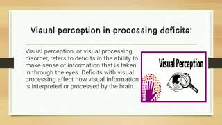 Processing Deficits | Special Education | Psychology