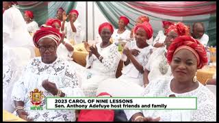 Carol of 9 lessons 2023 and Thanksgiving of Senator Anthony Adefuye