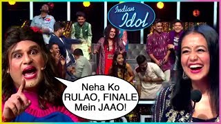 Krushna Abhishek Makes FUN Of Neha Kakkar Crying | Azmat Hussain | Indian Idol 11 Grand Premiere