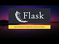 Python and Flask | flask login + adding python functions