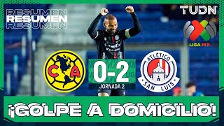 Highlights and goals - América 0-2 Atlético de San Luis | Liga MX - Matchday 2 Clausura 2026 | TUDN