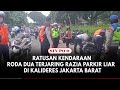 Ratusan Kendaraan Roda Dua Terjaring Razia Parkir Liar  Di Kalideres Jakarta Barat