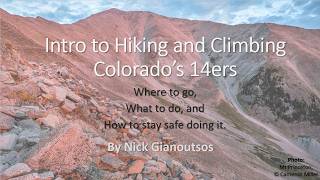 Intro to Hiking Colorado 14ers Presentation (2026)
