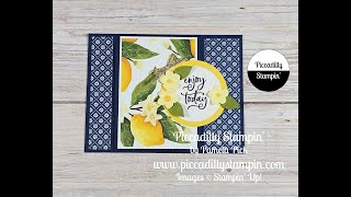 Stampin' Up! Mediterranean Blooms Fun Fold Card - FBL- 6/12/24