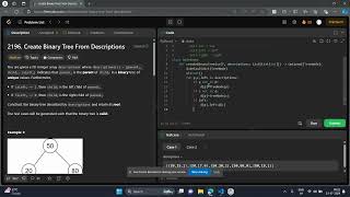 2196. Create Binary Tree From Descriptions Leetcode Python Solution
