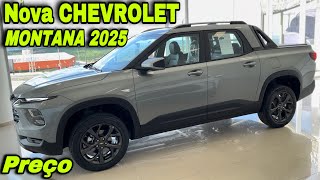 NOVA CHEVROLET MONTANA 2025 - COMPARATIVO DAS VERSÕES LT e PREMIER E PREÇO ATUAL.