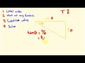 sin cos tan basic trigonometry working unknown angles