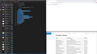 Part 1 - Create a basic restaurant menu using HTML and CSS