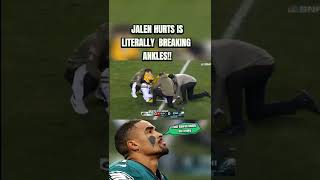 Jalen Hurts Literally Breaks Packers Ankle With JUKE Move Philadelphia Eagles #shorts
