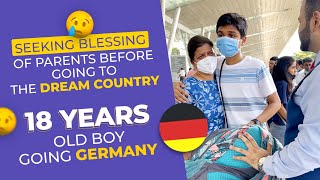18 years old boy going Germany for study | Emotional Moments😭😭 | Germany Student Visa | #Shorts