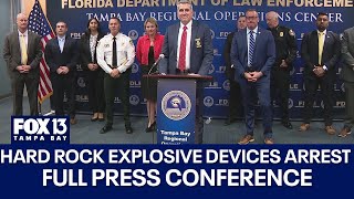 Explosive Device Investigation Arrest Press Conference