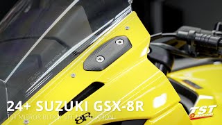 How to Install TST Mirror Block Offs on 2024+ Suzuki GSX-8R by TST Industries