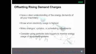 Reducing Energy Demand Charges - Part 1