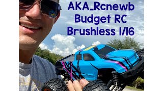 Imex Shogun Budget 1/16 Brushless RC Monster Truck Unboxing + First Run