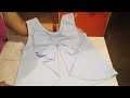 Blusa con moño en la espalda (corte y confección)