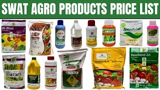 Swat Agro Products Price List 2024 | Headland Multi, Ultrasol, Zinc, Seamax, Speedfol, Altum K etc.