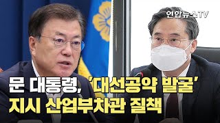 문대통령, '대선공약 발굴' 지시 산업부차관 질책…\