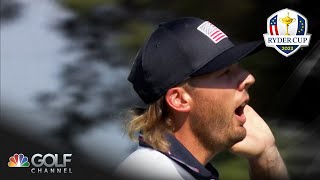 Red-hot Sam Burns gets into it with European crowd | 2023 Ryder Cup Highlights | Golf Channel