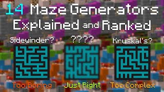 Which Maze Algorithm is best for Minecraft?