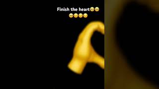 Finish the heart🥺🥺🥺☺️☺️☺️ #sadsong #heart #finish #love #happiness #hand