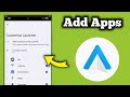 How to add apps to android auto