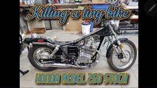 1986 Honda Rebel 250 lowered stretched