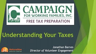 Taxes 101 with Campaign for Working Families