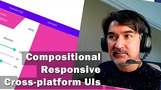 Compositional, Responsive Cross-Platform UIs