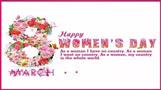 Happy Women's Day | Women's Days whatsaap status videos |Womens Day status video