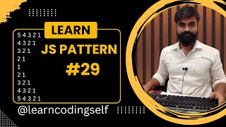 pattern program in #javascript in Hindi pattern29