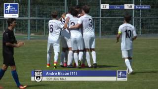 A-Junioren - SSV Ulm 1846 Fussball vs. SV Waldhof Mannheim 1:0 - Andre Braun