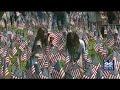 Thousands of flags planted in Boston Garden for Memorial Day
