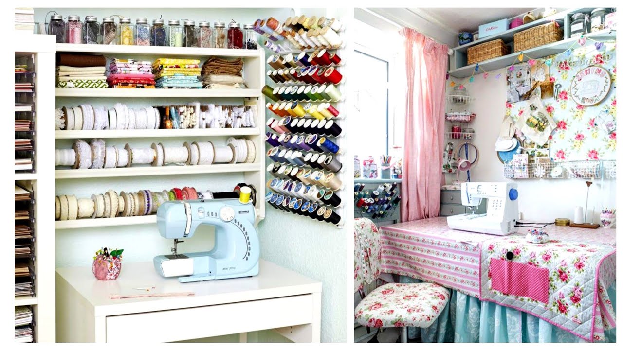 Beautiful And Creative Ideasof Craft Sewing Room Storage Solution Work
