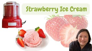 Strawberry Ice Cream with CUISINART ice cream maker review ICE-21 R