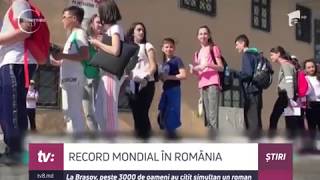 RECORD MONDIAL ÎN ROMÂNIA La Brașov, peste 3000 de oameni au citit simultan un roman